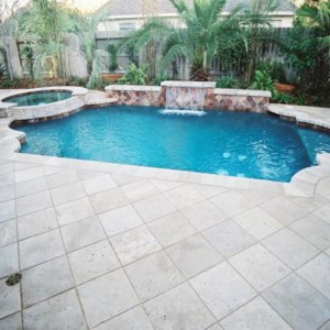 travertine deck pool extra options