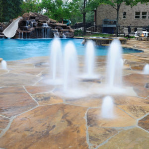 Backyard Pool Splash Pad