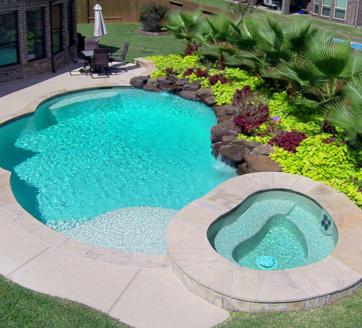 Plant pool. Коллекция Garden Pool ткани. Cover around the Pool.