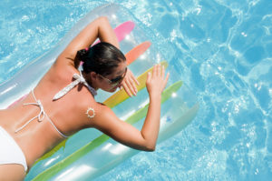Tanning in Your Pool