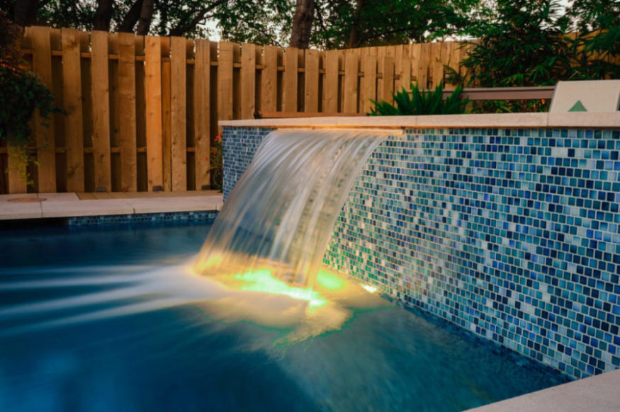 Sheer Descents Add Beauty And Life To Your Pool Day And Night 4973