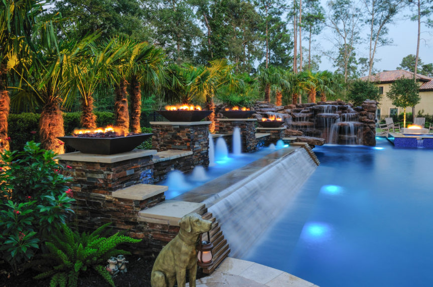Best Swimming Pool Fire and Water Features