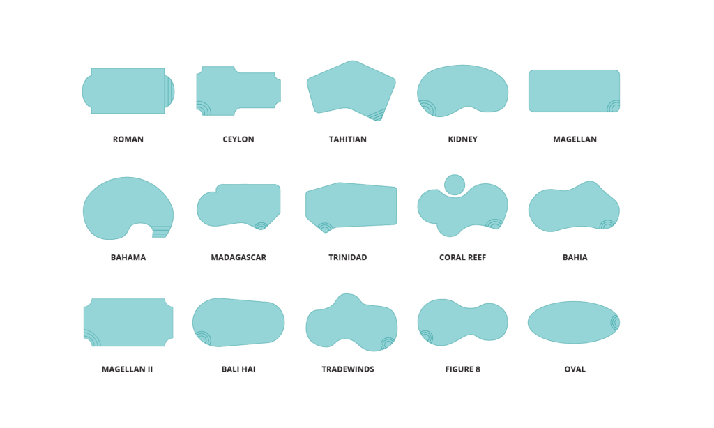 Example Pool Shapes