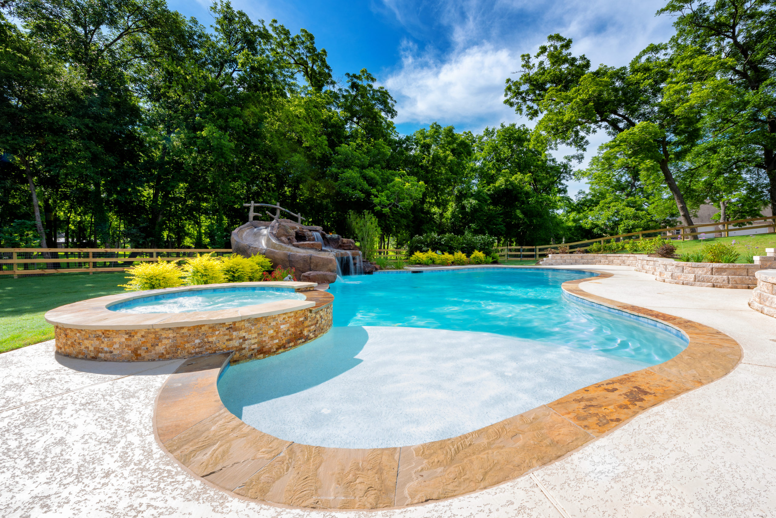 backyard pool in Cypress Texas