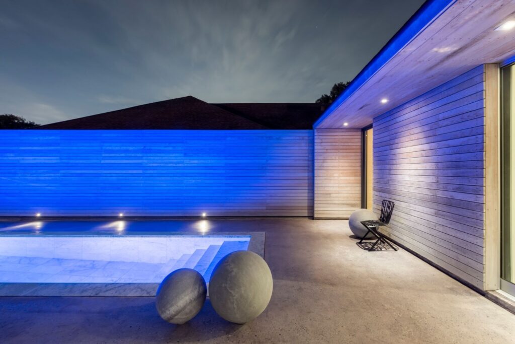 pool at night