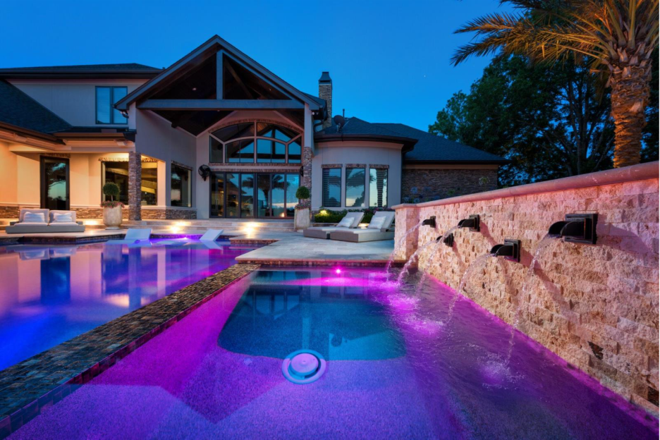 pools at night